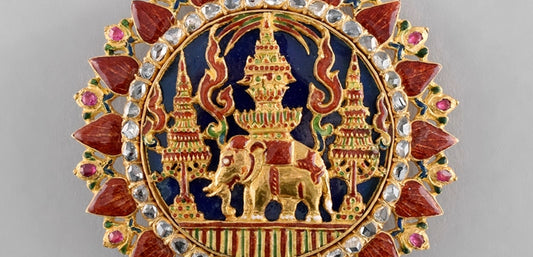 An Order of the White Elephant in Gold with Diamonds, 1st Class Grand Cordon, c.1869