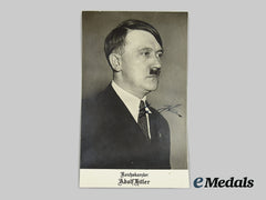 Germany, Third Reich. A Signed Ah Postcard