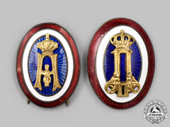 Yugoslavia, Kingdom. Two Army Officer's Cap Badges