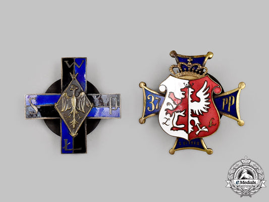 poland,_republic._two_regimental_badges(_collector_copies)_080_m21_mnc9250_1