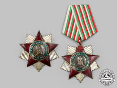 Bulgaria, People’s Republic. A Pair Of Orders Of People’s Freedom, Medal And Breast Star Versions