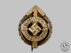 Germany, Hj. A Golden Leader’s Sports Badge, Miniature Version, By Gustav Brehmer