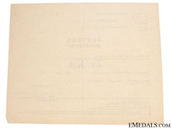 Acknowledgment Of The Croatian Award By Ss-Sturmmann