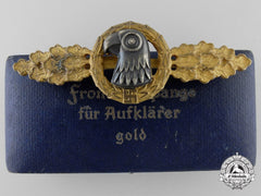 A Gold Grade Reconnaissance Clasp With Case To Luftwaffe Oberleutnant Karl Schuh