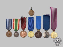 Italy, Kingdom, Republic. A Lot Of Eight Miniature Medals