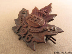 Wwi 126Th Infantry Battalion "Peel Battalion" Cap Badge