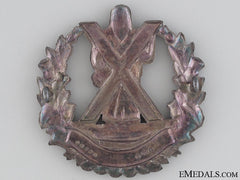 Queen's Own Cameron Highlanders Officer's Bonnet Badge