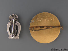 Two French Vichy Badges