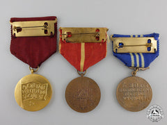 Three Socialist Czechoslovakia Medals & Awards