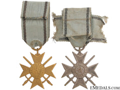Two Soldier’s Crosses For Bravery