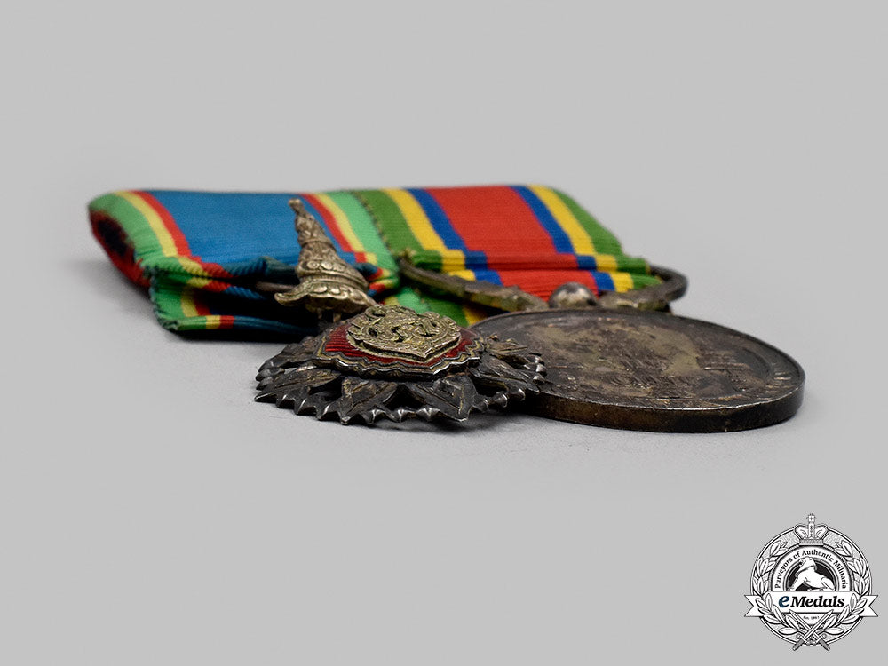 thailand,_kingdom._an_order_of_the_crown_of_thailand_and_order_of_the_white_elephant_pair,_c.1945_51_m21_mnc6779_1_1