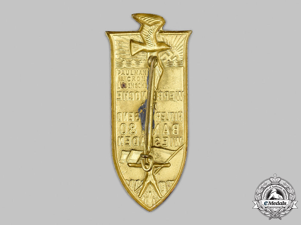 germany,_hj._a_wiesbaden_promotional_week_commemorative_badge,_by_paulmann&_crone_52_m21_mnc5561