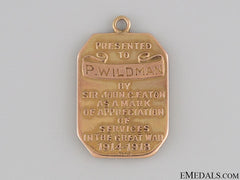 Wwi Sir John Craig Eaton Gold Service Medal
