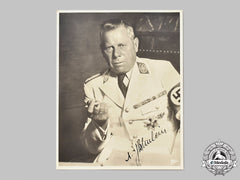 Germany, Nskk. An Autographed Portrait Of Korpsführer Adolf Hühnlein