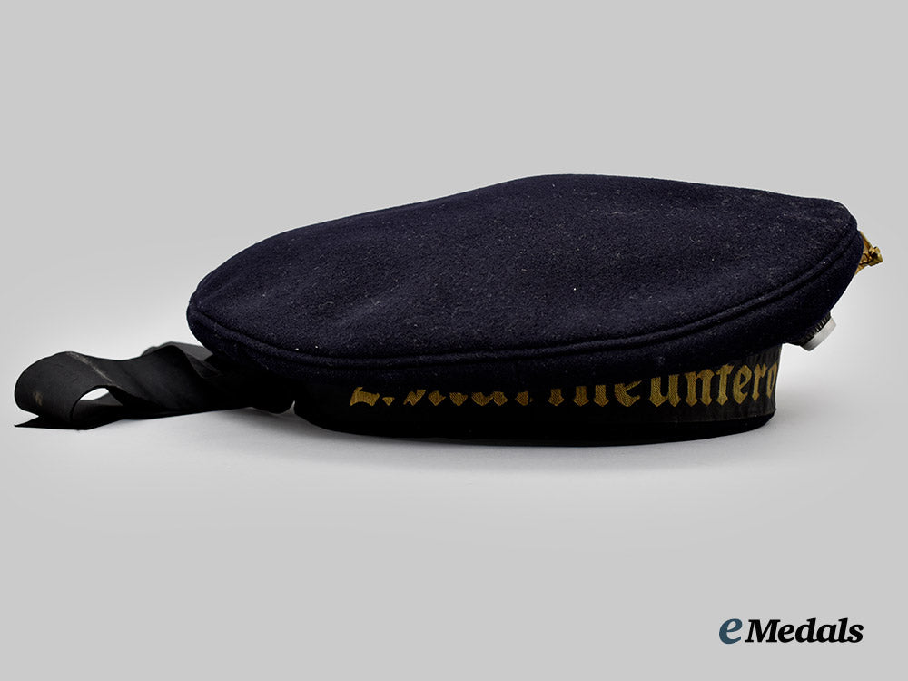 Germany, Kriegsmarine. A Blue Sailor’s Cap, Non-Commissioned Officer Training Department