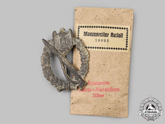 Germany, Wehrmacht. An Owner-Attributed Infantry Assault Badge, Silver Grade, By Rudolf Souval