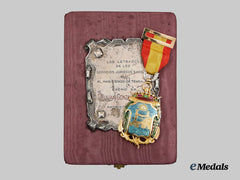 Spain, Fascist State. A Rare Gold City Council of the Town of San Fernando, Cadiz Province Award
