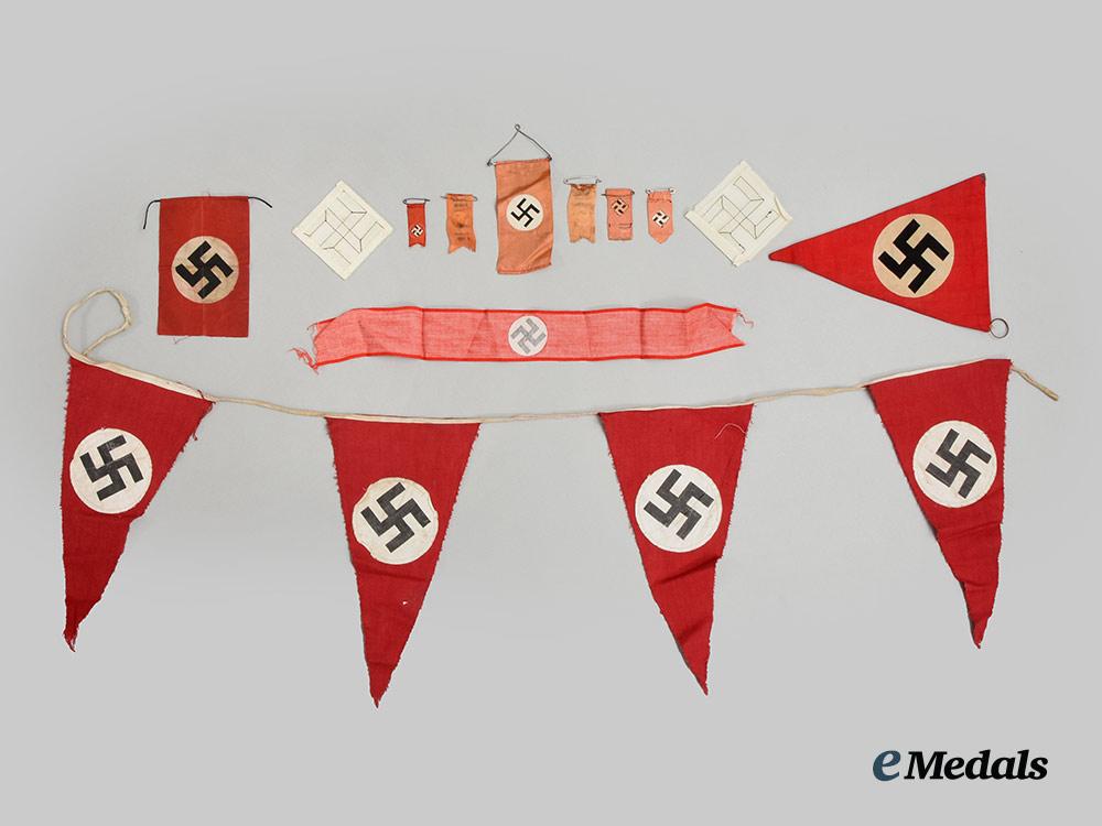 germany,_n_s_d_a_p._a_mixed_lot_of_party_pennants,_ribbons,_and_insignia__a_i1_1680