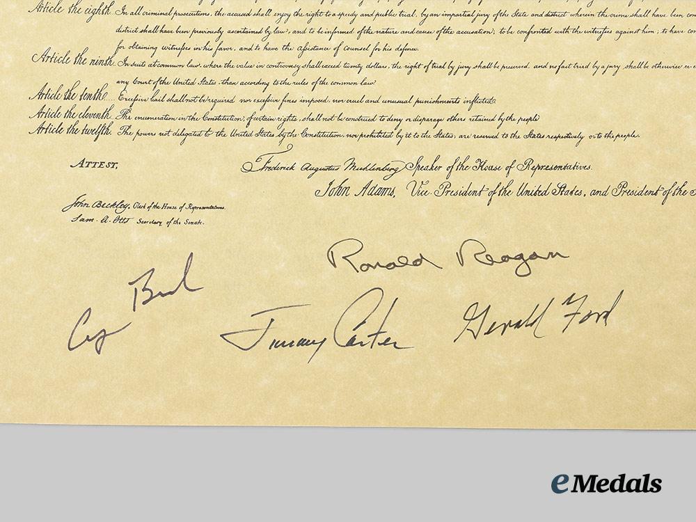 united_states._a_collector’s_copy_of_the_bill_of_rights_signed_by_four_former_u._s._presidents(_george_h._w._bush,_jimmy_carter,_ronald_reagan,_gerald_ford)__a_i1_5239