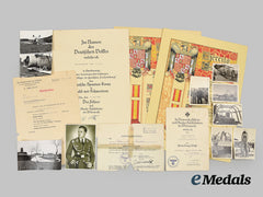 Germany, Luftwaffe. A Fine Grouping of Award Documents to Oskar Kaipf including the Spanish Cross in Gold with Swords