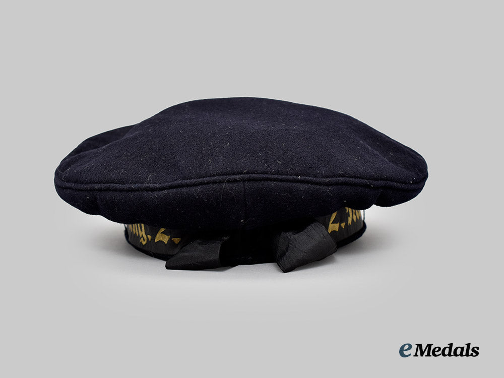 Germany, Kriegsmarine. A Blue Sailor’s Cap, Non-Commissioned Officer Training Department