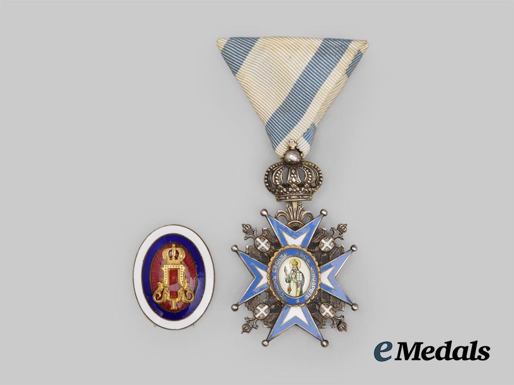 serbia,_kingdom._an_order_of_st._sava,_v._class_with_officer’s_cap_badge__e_u22874-1