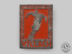 Germany, Third Reich. A 1941 Villache International Winter Sports Games Badge, by Friedrich Orth