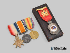 Canada, CEF. A Medal Trio to the 1st Canadian Infantry Battalion