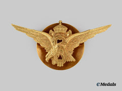 Bulgaria, Kingdom. A Pilot Badge, Type I, Screwback Variant, German Made, c.1930