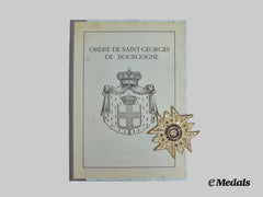 France, Free Country Of Burgundy. An Order Of Saint George Of Burgundy, Embroidered Breast Star, C. 1925