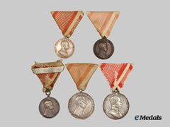 Austria, Imperial. A Lot of Bravery Medals