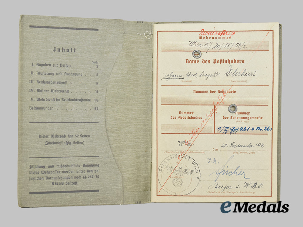 germany,_army._a_casualty_grouping_of_feldpost_belonging_to_wehrmacht_panzer_gunner_johann“_hans”_eberhart___m_n_c0292