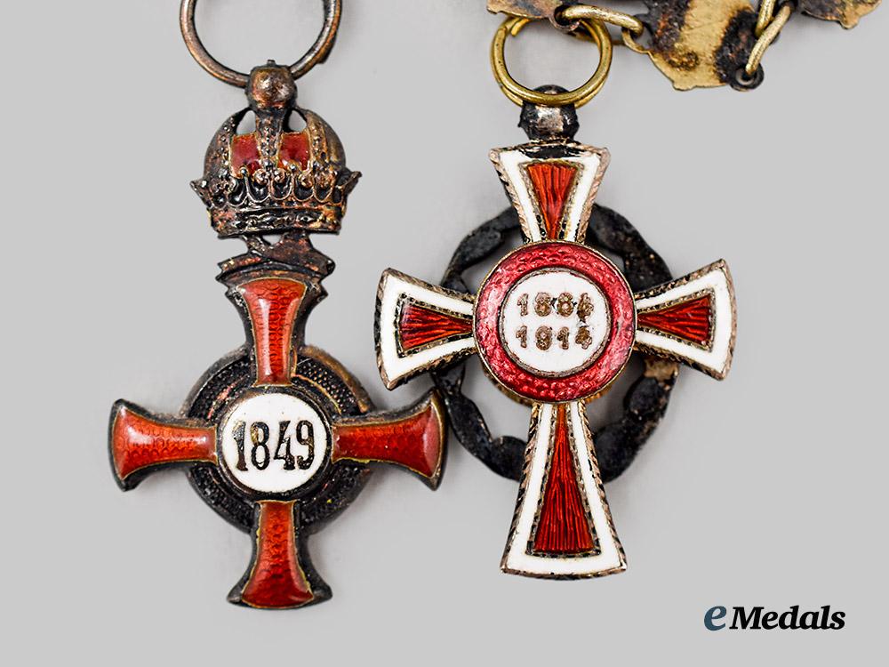 austria,_imperial._a_miniature_chain_with_four_decorations,_c.1914___m_n_c0330