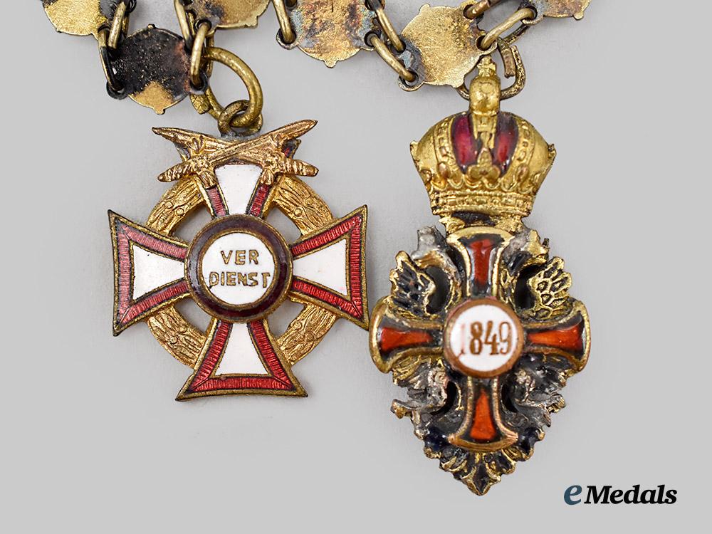 austria,_imperial._a_miniature_chain_with_four_decorations,_c.1914___m_n_c0331