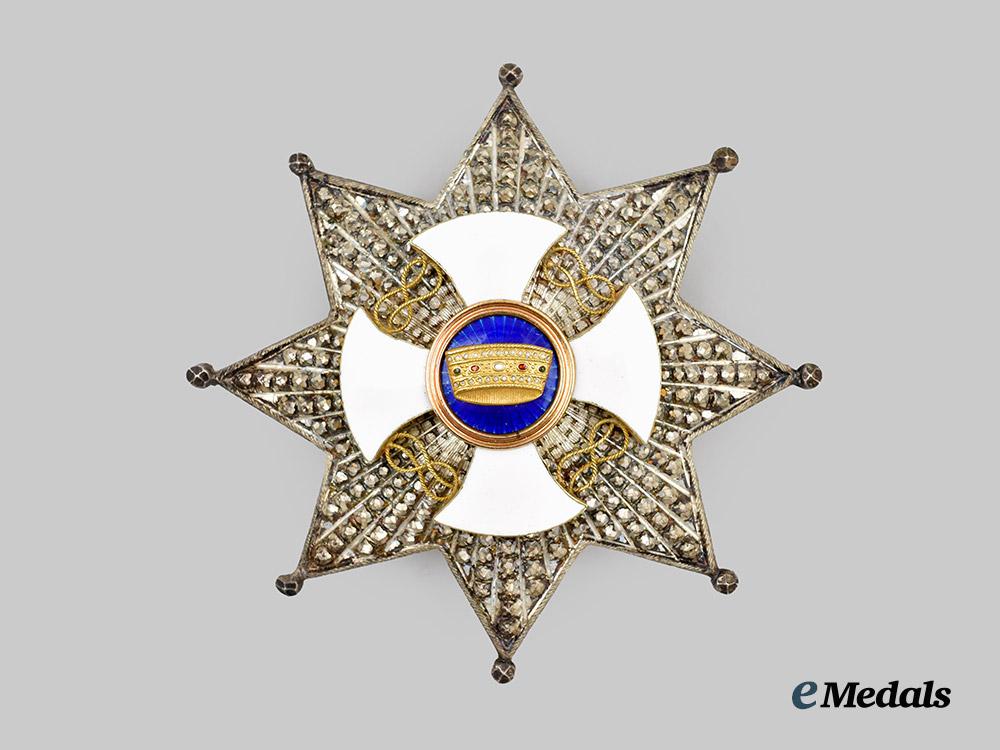 italy,_kingdom._an_order_of_the_crown_of_italy,_i_i_class_grand_officer's_star___m_n_c0398