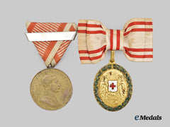 Austria, Imperial. A Pair of Awards and Decorations