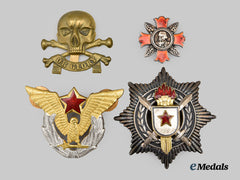 International. A Lot of Four Military Awards, Decorations, and Insignia