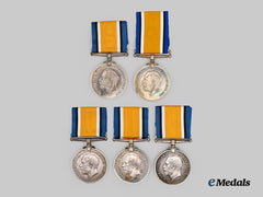 United Kingdom. A Lot of Five 1914-1918 War Medals