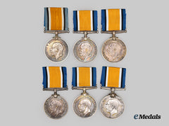 United Kingdom. A Lot of Six 1914-1918 War Medals