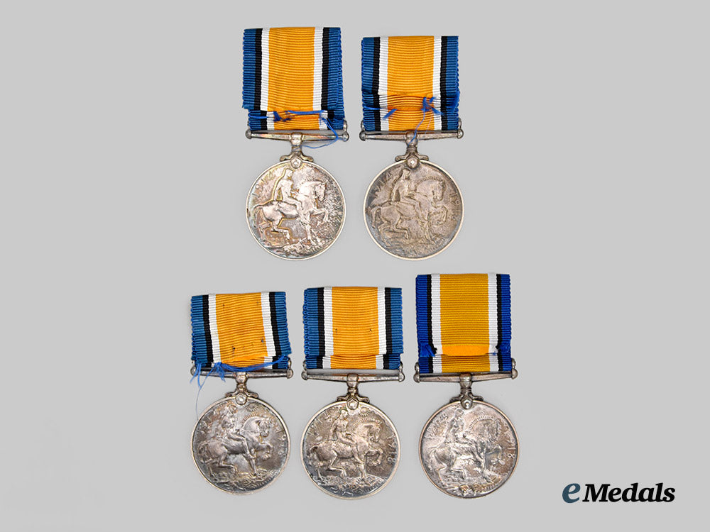 united_kingdom._a_lot_of_five_british_war_medals___m_n_c0586