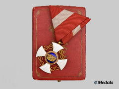 Italy, Kingdom. An Order of the Crown of Italy in Gold, Knight in Case