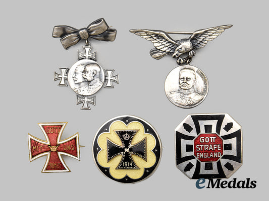 germany,_imperial._a_mixed_lot_of_first_world_war_patriotic_badges___m_n_c0642