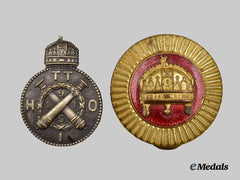 Hungary, Kingdom. A Pair of Badges