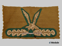 Hungary, Kingdom. A Hungarian Border Guards Crew Jacket Insignia, c.1940