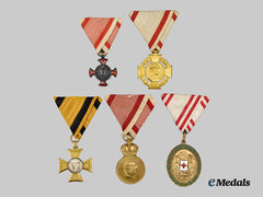 Austria, Imperial. A Lot of Five Austrian Decorations