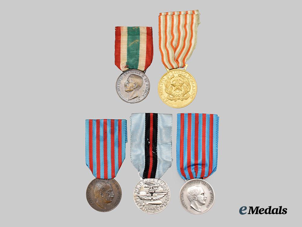 italy,_republic-_kingdom._a_lot_of_five_medals___m_n_c0933