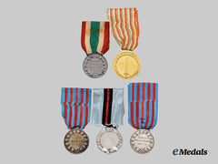 Italy, Republic - Kingdom. A Lot of Five Medals
