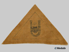 Croatia. A Second War Croatian Ustasha Arm Patch for Armoured Personnel, c.1942