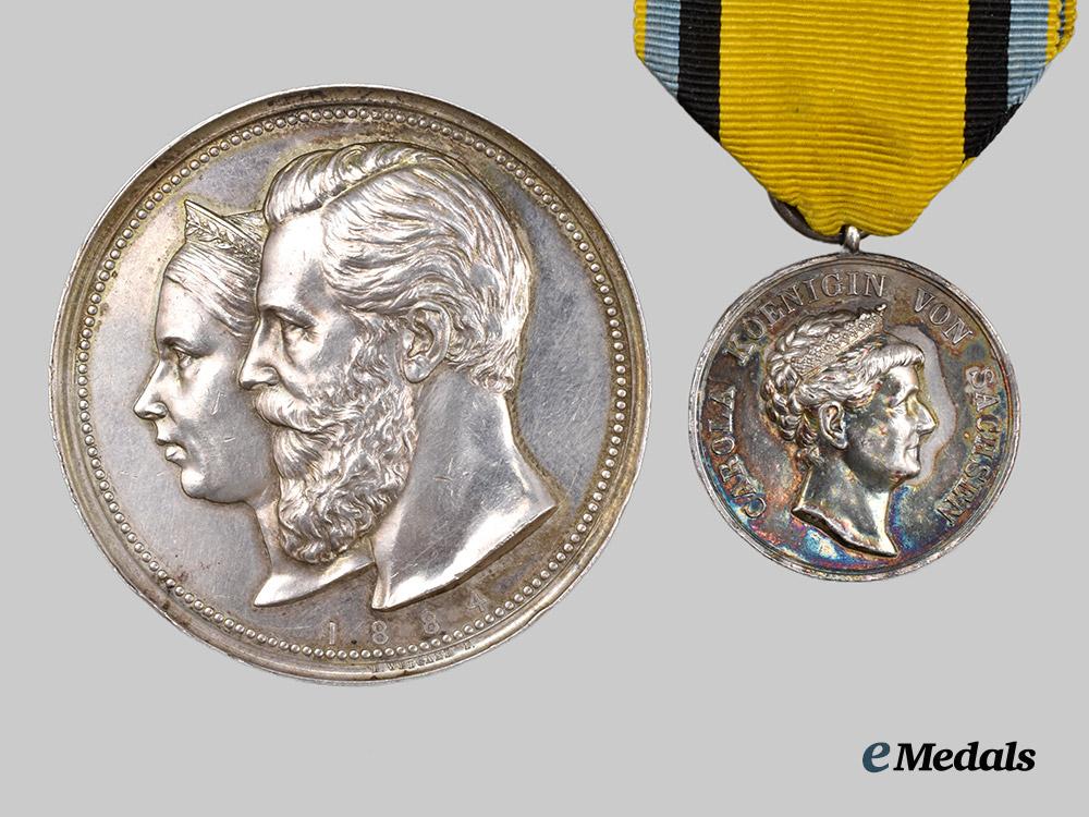 germany,_empire._a_lot_of_two_commemorative_medals(_saxony/_baden)___m_n_c1243