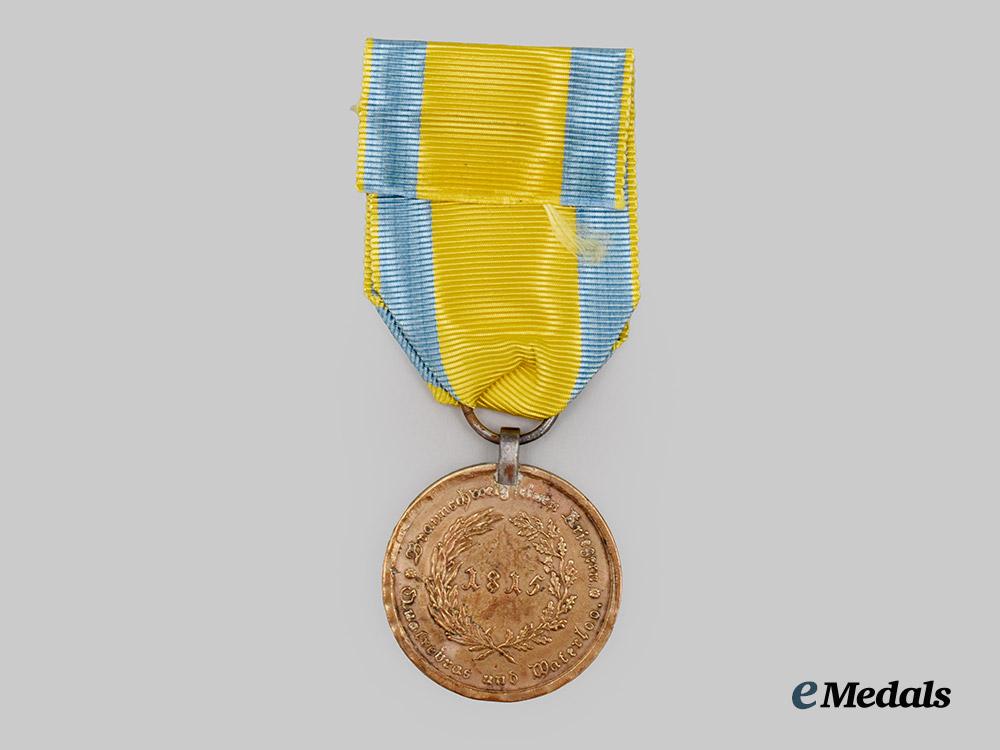 germany,_duchy_of_brunswick._a_waterloo_medal1815_to_soldat_johann_pommerene,1st_light_infantry_battalion___m_n_c1326
